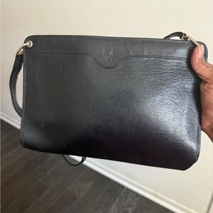 Dior Black Leather Messenger Bag